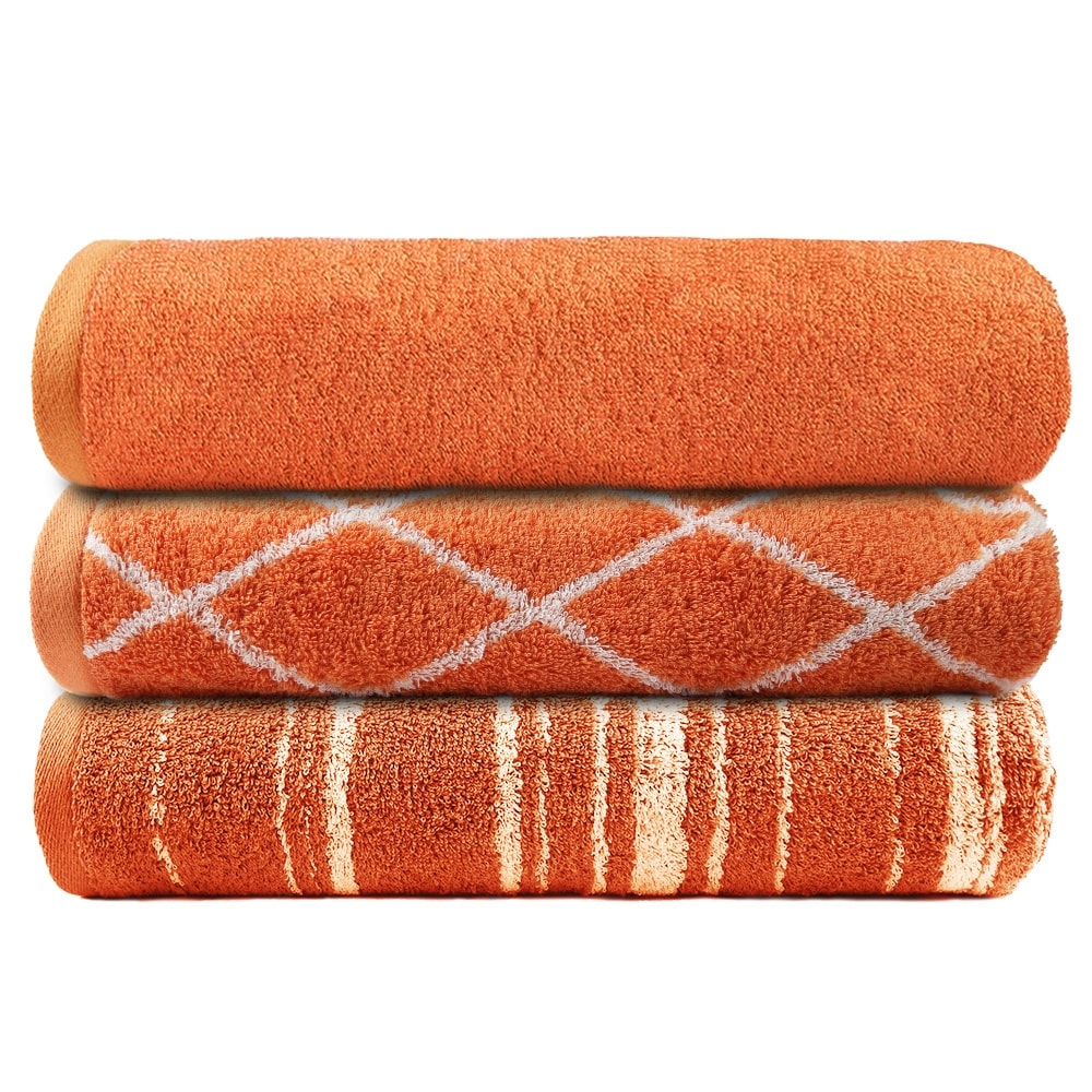 Cheap Bath Towels White 100/% Cotton 450 gsm Pack Set of 3